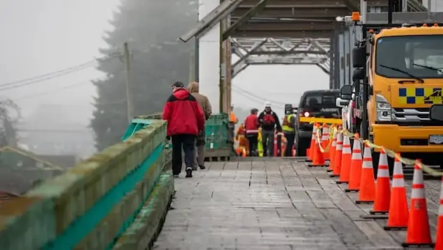 Marine Vessel Collision Shuts Down Westham Island Bridge in Delta, B.C.