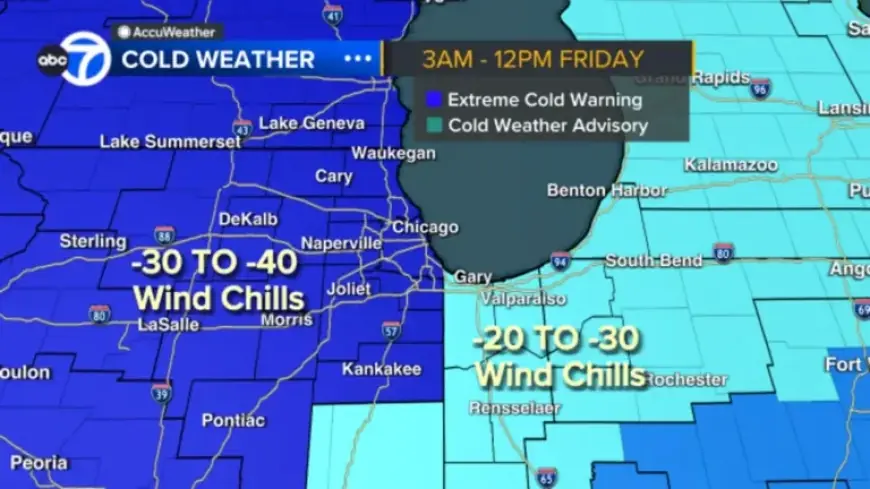Frigid Wind Chills Close Schools Amid Cook County’s Extreme Cold Warning