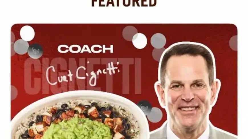 Chipotle Introduces New Curt Cignetti Bowl to Menu