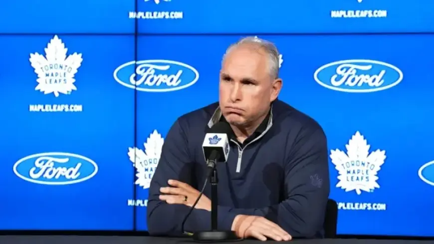 Maple Leafs’ Berube Explains Cause of His Eye Injury
