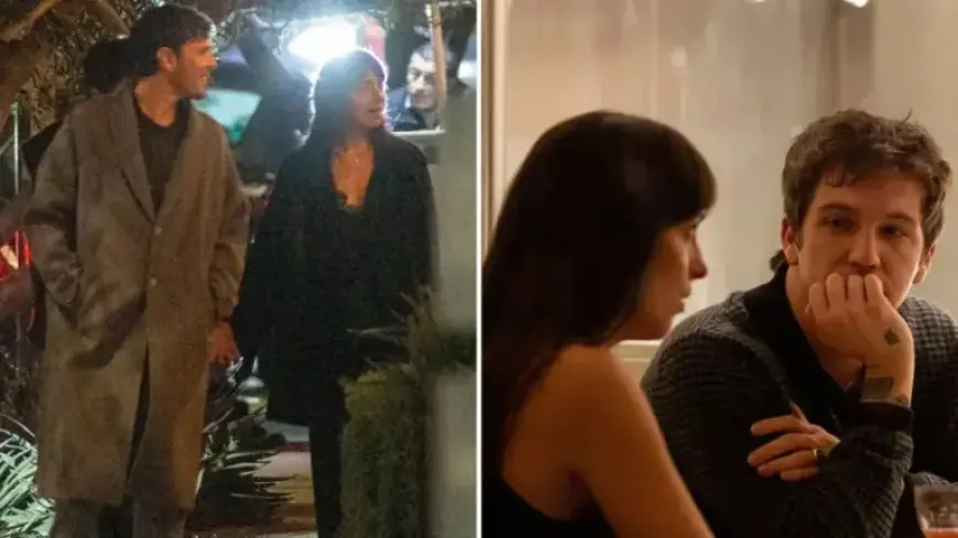Dakota Johnson, Role Model Hold Hands on Dinner Date