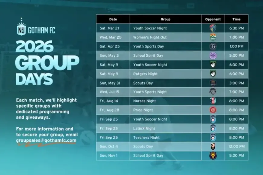 Gotham FC Launches 2026 NWSL Regular Season Group Nights