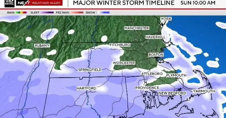 Massachusetts Weekend Snowstorm: Start and End Times Forecast
