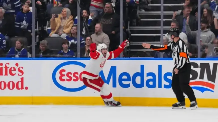 Red Wings Secure Thrilling OT Victory Over Maple Leafs, Clinch 7th Win in 8 Games