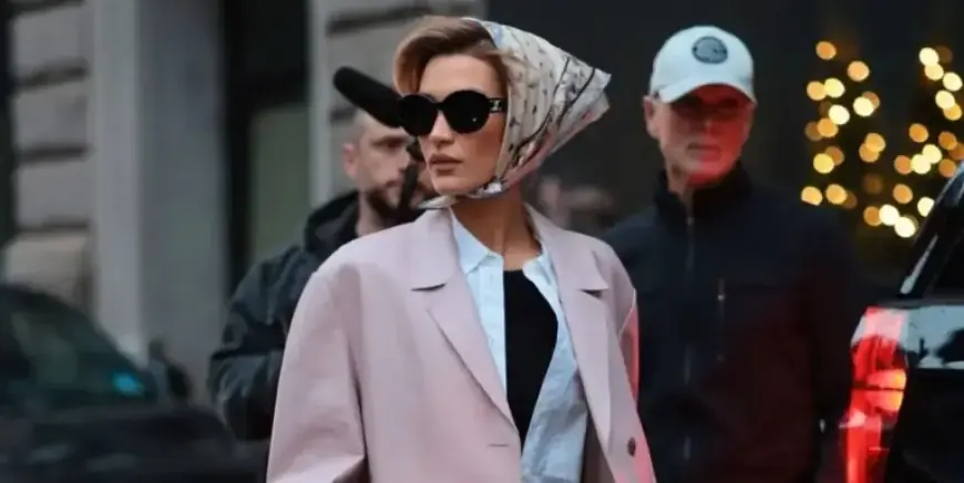 Bella Hadid Channels Hitchcock Heroine Style With Her Scarf