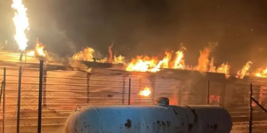 Firefighters Combat Significant Russellville Chicken House Blaze