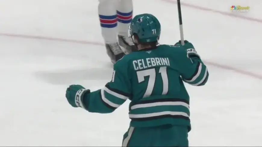 Celebrini Scores Second with Swift One-Timer
