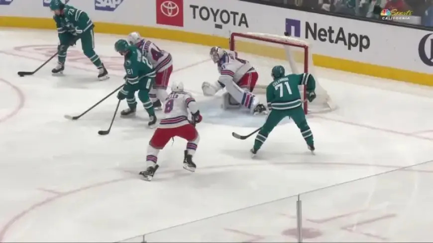 Celebrini Scores Opening Power-Play Goal