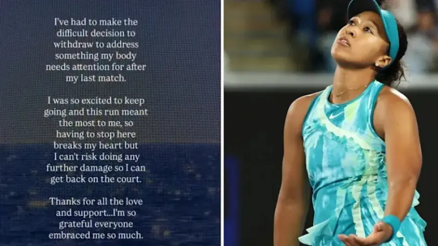 Osaka Withdraws from Australian Open Due to Injury, Inglis Advances