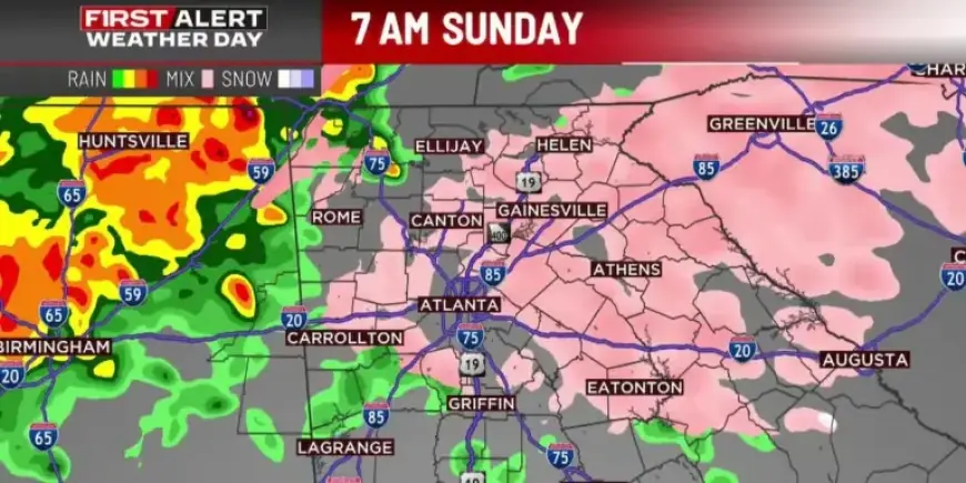 Freezing Rain and Ice Set to Hit North Georgia Tonight