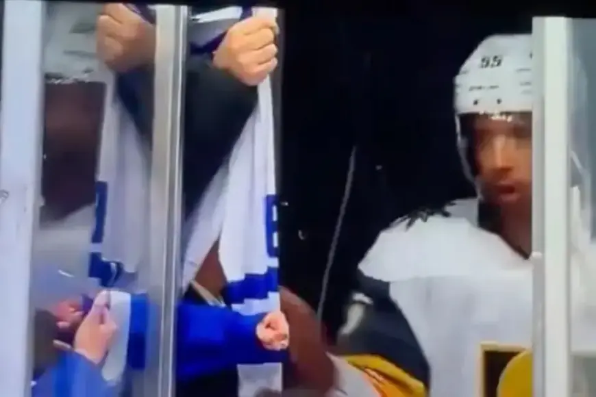 Keegan Kolesar Snatches ‘Sellout’ Jersey from Mitch Marner Critic