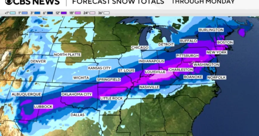 New Snowstorm Forecast Maps Reveal Key Areas for Severe Winter Weather