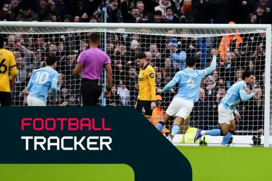 City Dominates Wolves Without Haaland; Burnley Leads Spurs on Home Turf