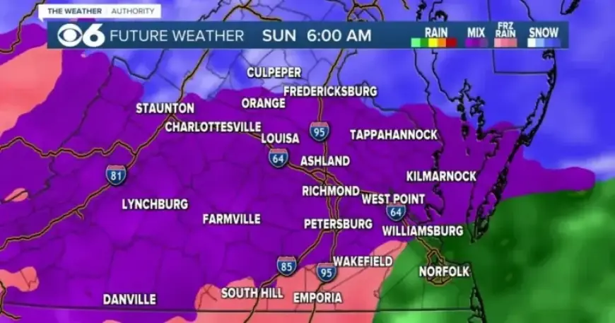 Virginia Winter Ice Storm: Hourly Updates and Analysis