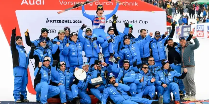 Franzoni Triumphs at Hahnenkamm; Odermatt Achieves 100th World Cup Podium