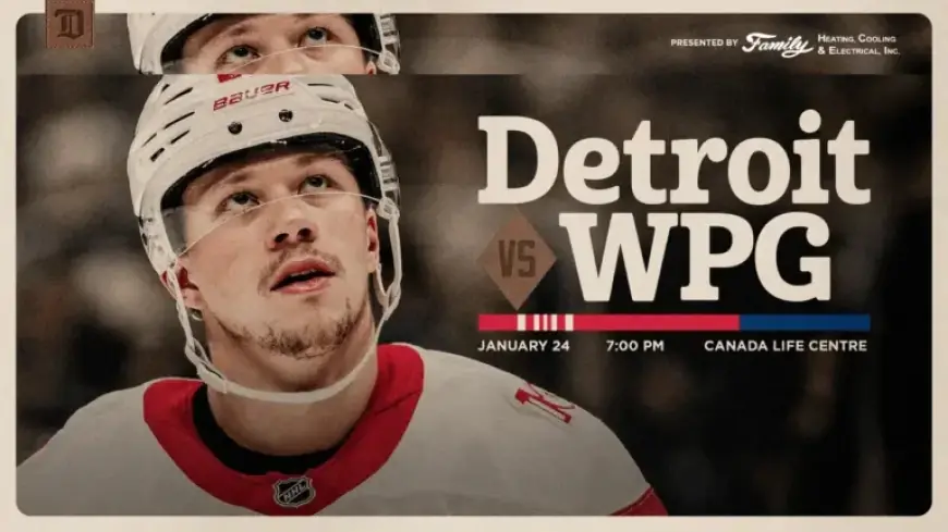 Red Wings Conclude Road Trip in Winnipeg This Saturday