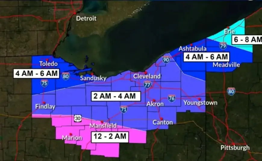 Winter Storm Forecast: Northeast Ohio’s Snowfall Timing Revealed