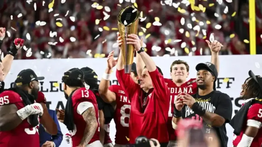 Fernando Mendoza, Curt Cignetti, Indiana Celebrate CFP Title with Campus Videos, Photos