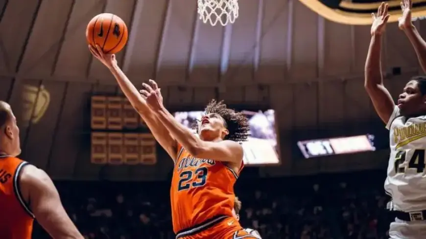 Wagler Scores 46 as #11 Illinois Defeats #4 Purdue 88-82