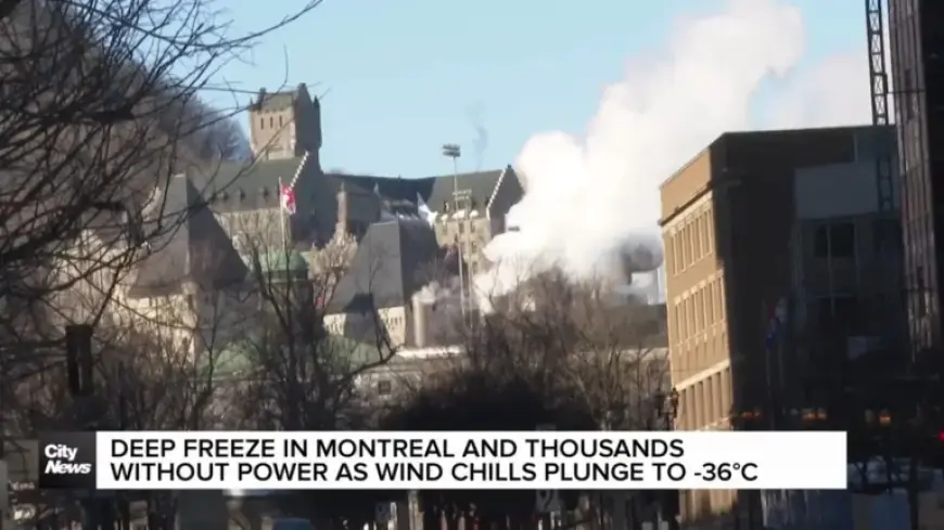 Montreal Faces Deep Freeze with Wind Chills Plummeting to -26°C