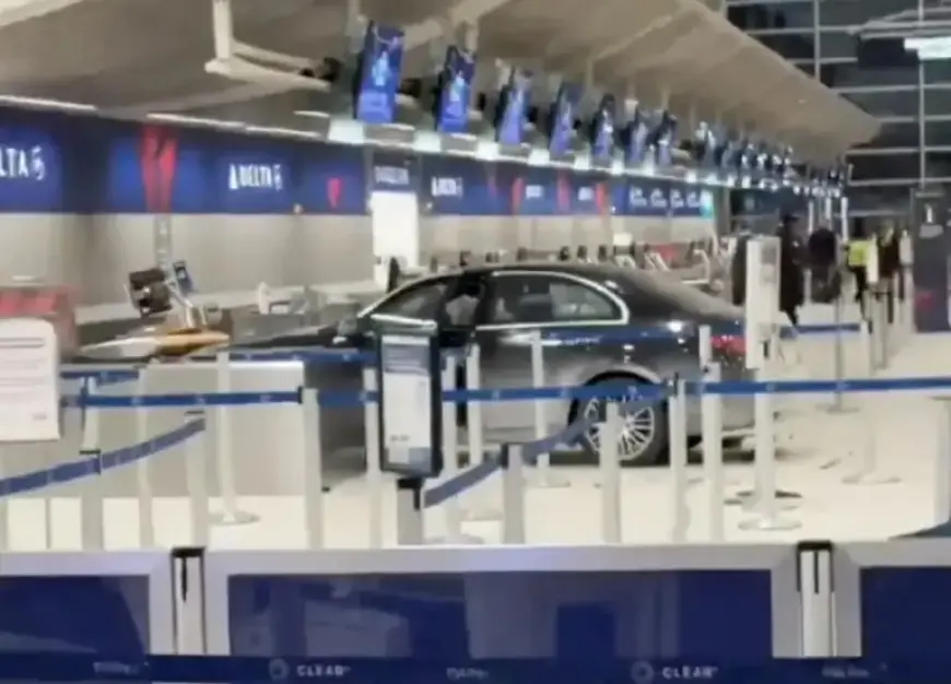 Car Crashes Into DTW Airport, Halts at Delta Checkpoint