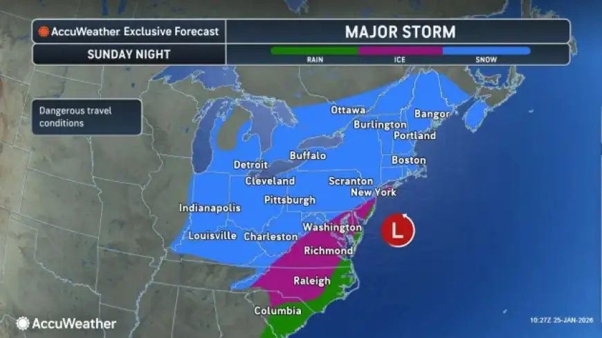 AccuWeather Boston forecast: a long-duration snowstorm tightens its grip, with dangerous travel and widespread Monday closures