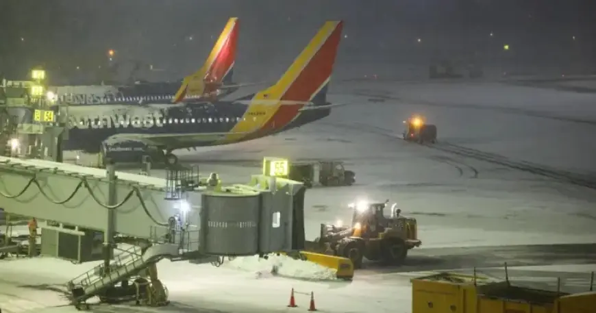 Winter Storm Triggers Record 10,000 Flight Cancellations, Highest Since COVID