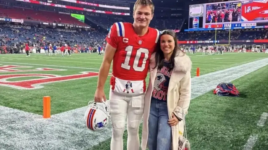 Drake Maye’s Wife’s Outfit Sparks NFL Buzz During AFC Championship