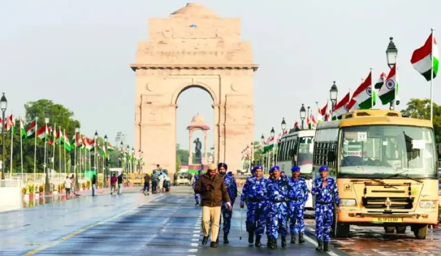 Delhi Police Mobilize 10,000 Officers, AI Surveillance for Republic Day Security