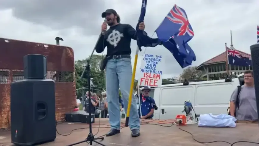 Man Arrested at Rally After Anti-Semitic Remark