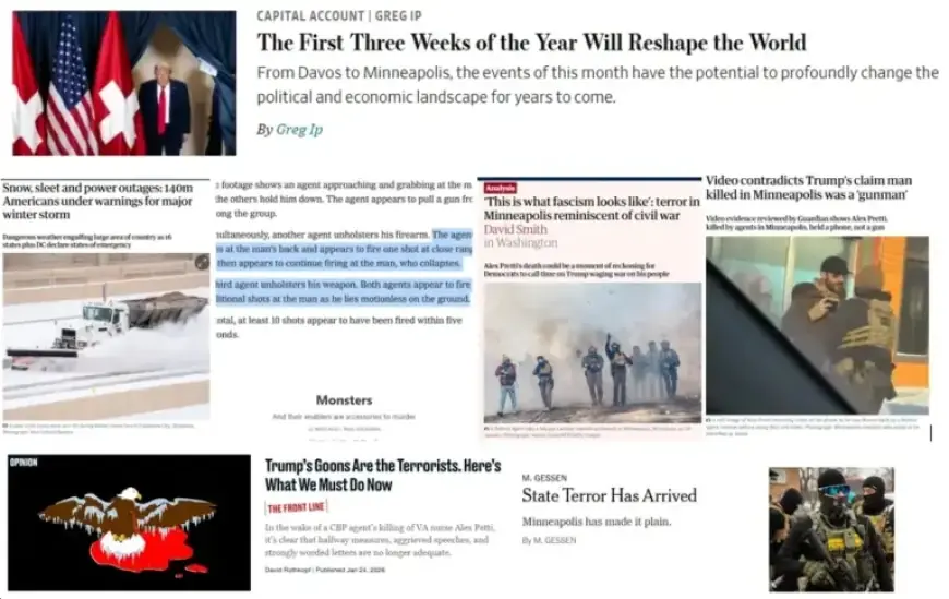 World Reshaped: Trump’s Enablers Criticized; Video Debunks Alex Pretti Gun Claim