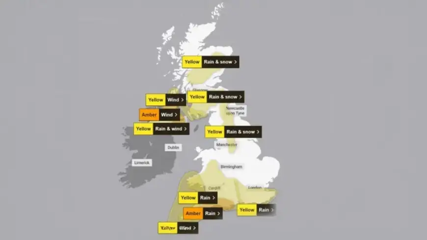 Storm Chandra to Slam UK with Snow, Strong Winds, and Heavy Rain