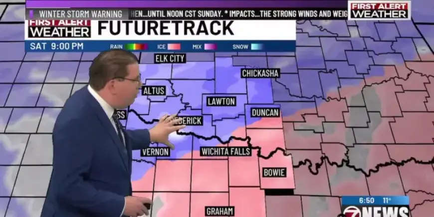 Snow and Sleet Persist Amidst Bitter Cold Temperatures Today