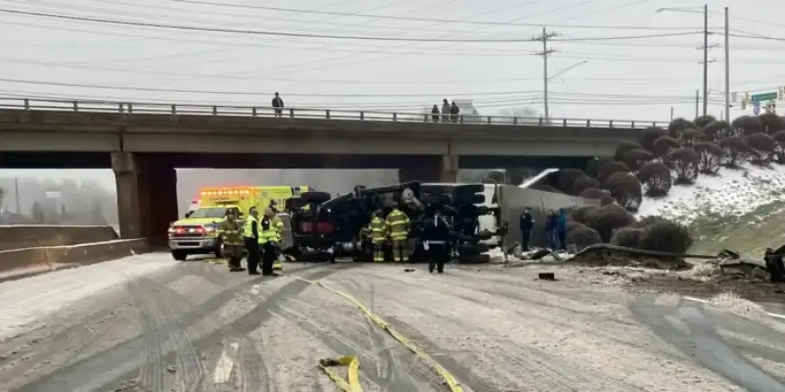 18-Wheeler Overturns, Shutting Down I-85 North in Gaston County