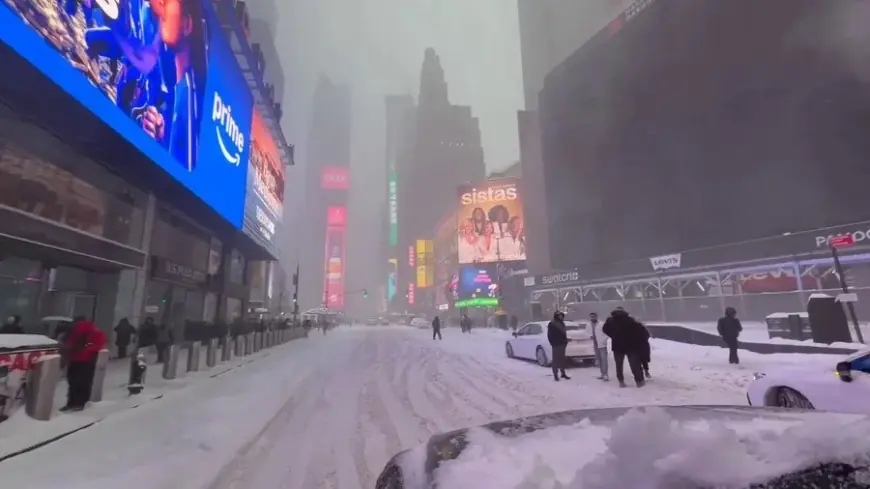 New York Weather: NYC Snow Totals Hit 11.4 Inches as MTA Runs Modified Service and Schools Go Remote Monday