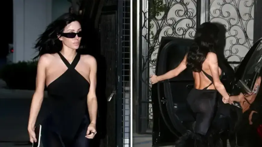 Bianca Censori Stuns in Solo Outing Wearing Skin-Tight Black Outfit