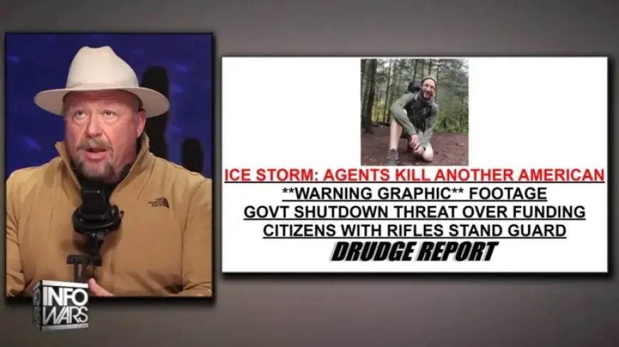 Alex Jones Claims Alex Pretti Incited His Own Death Amid Riot