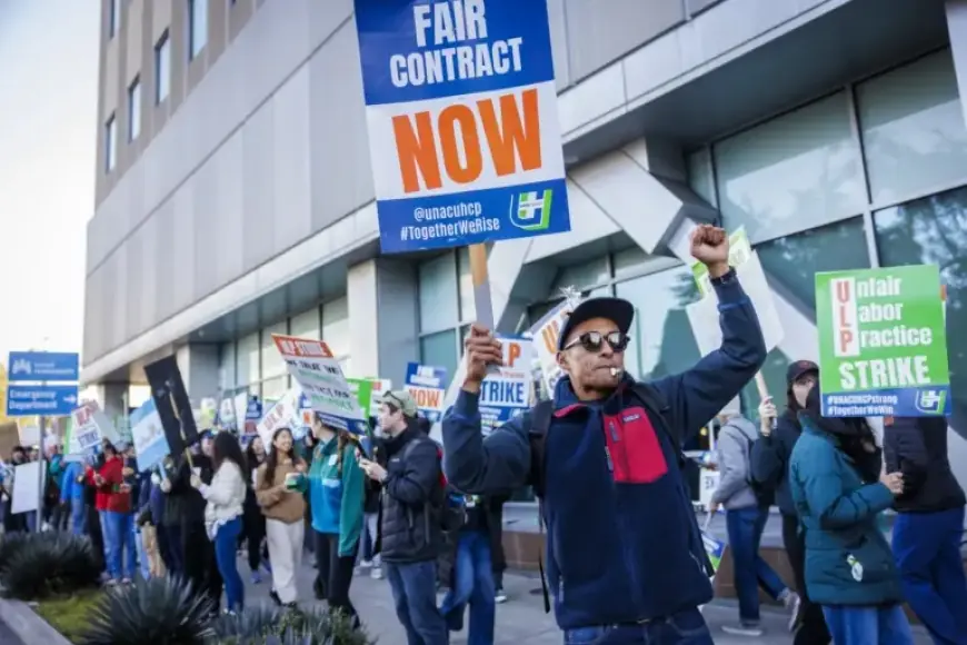 Thousands Strike in California Kaiser Walkout With No End in Sight