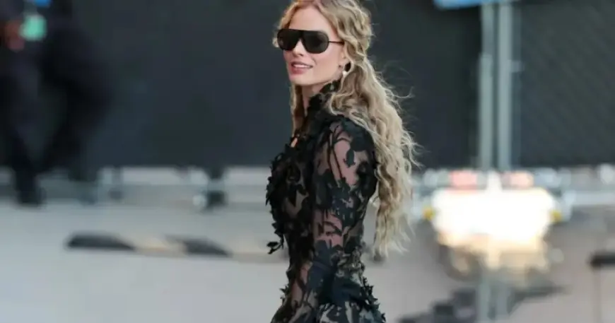 Margot Robbie Stuns in Sheer Gothic Chic Alexander McQueen Dress