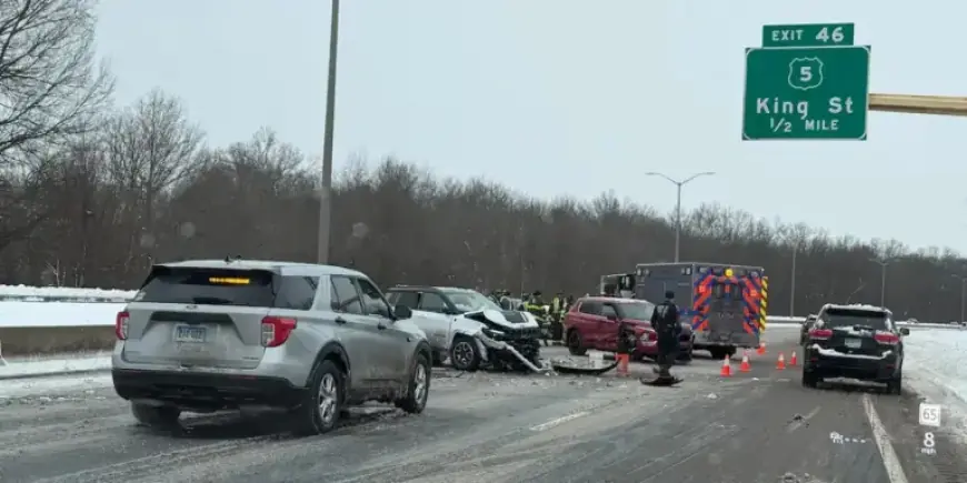 Serious Injuries in Multi-Vehicle Crash Shut Down I-91 in Enfield