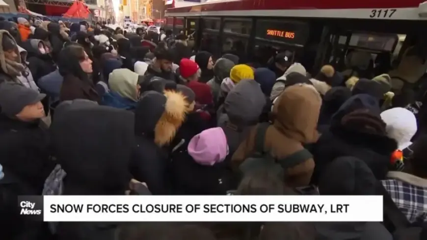 Toronto Subway Sections Closed Due to Heavy Snowfall