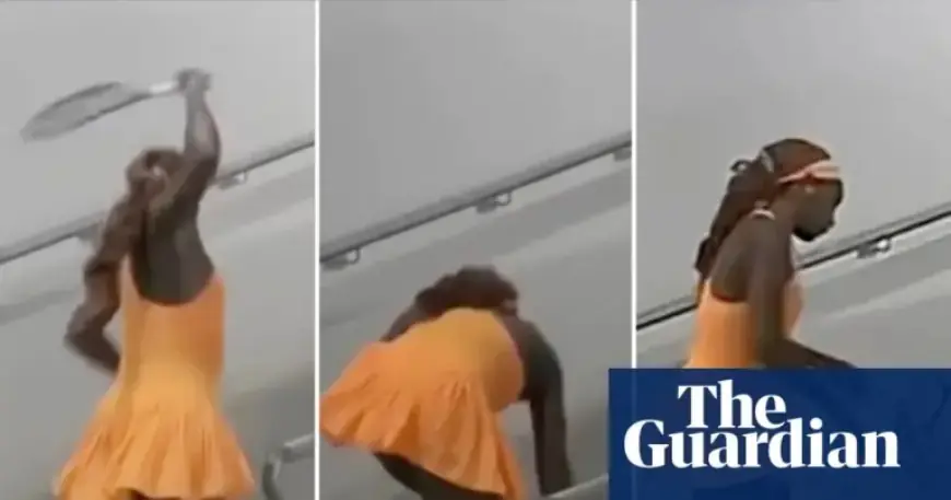 Coco Gauff Reacts to Viral Racket-Smashing Video at Australian Open