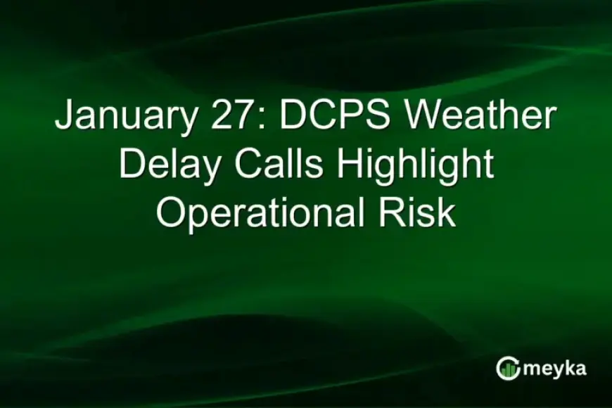 January 27: DCPS Faces Operational Risks from Weather Delay Decisions