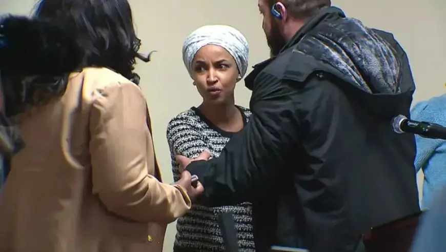 Ilhan Omar Confronted by Attacker, Sprayed with Unknown Substance at Town Hall