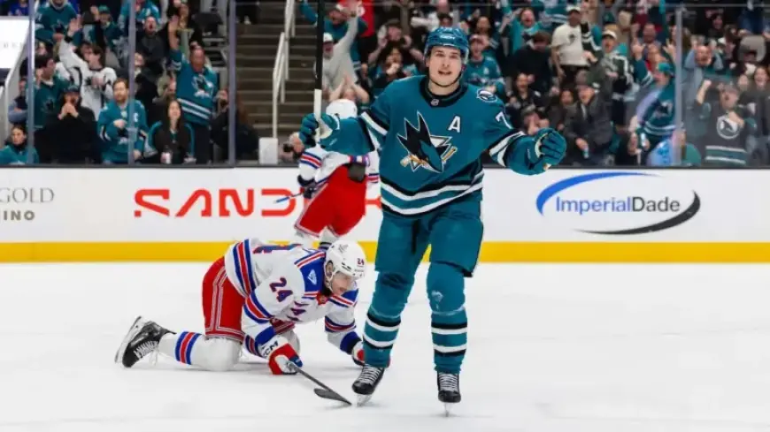 Celebrini Shines with Two Goals in Sharks’ Victory Over Rangers