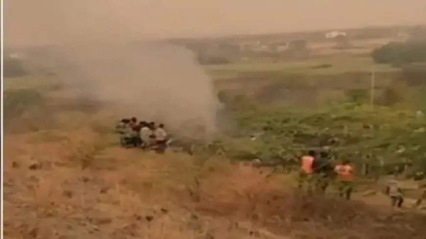 Ajit Pawar Plane Crash: First Image from Baramati Site Released