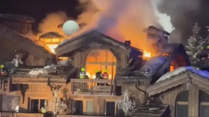 Luxury Hotel Evacuated in French Alps Fire – Watch Video