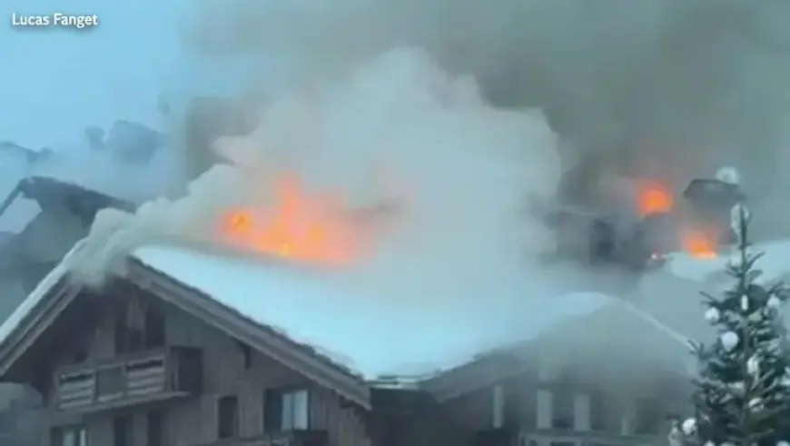 Inferno Engulfs Luxury Five-Star Hotel at Courchevel Ski Resort, France