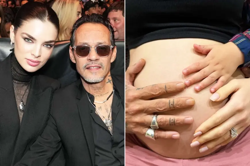 Marc Anthony and Nadia Ferreira Announce Baby No. 2 on Their Anniversary