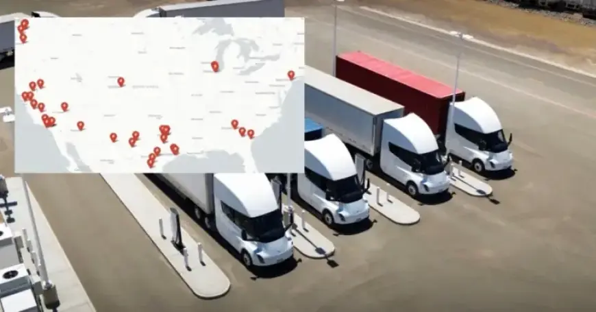 Tesla Secures Major Semi Charging Contract with Leading Truck Stop Operator